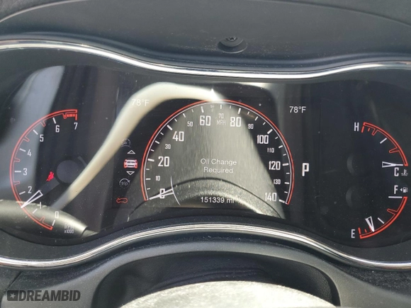 2017 Dodge Durango GT with VIN 1C4RDHDG9HC869434, listed as a Copart auction lot 49687865 with 151,339 mi miles and Salvage Title. Bid and sale history available at carsss.com. Image 9.