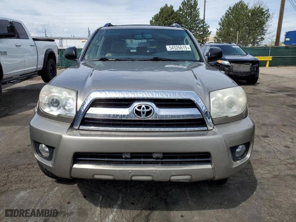 2007 Toyota 4Runner SR5 with VIN JTEBU14R670120001, listed as a Copart auction lot 54526615 with 179,842 mi miles and Clean Title. Bid and sale history available at carsss.com. Image 5.