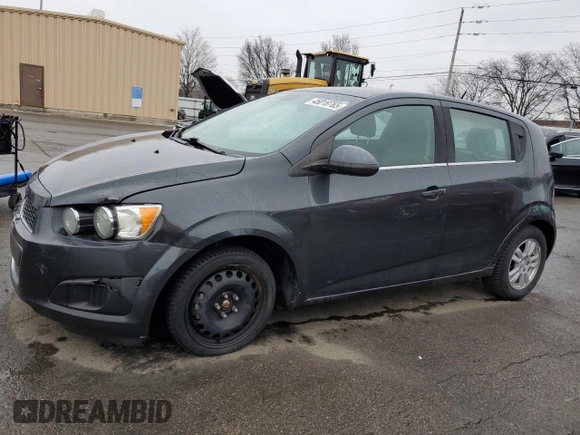 2014 Chevrolet Sonic LT with VIN 1G1JC6SG9E4106710, listed as a Copart auction lot 45018765 with 118,731 mi miles and Salvage Title. Bid and sale history available at carsss.com. Image 1.