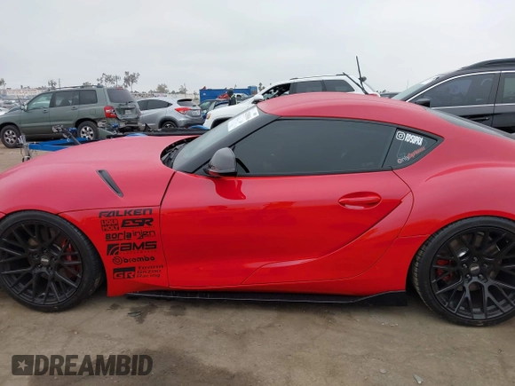 2023 Toyota Supra 3.0 with VIN WZ1DB0G04PW058168, listed as a IAAI auction lot 42383816 with 22,135 mi miles and . Bid and sale history available at DreamBid. Image 14.
