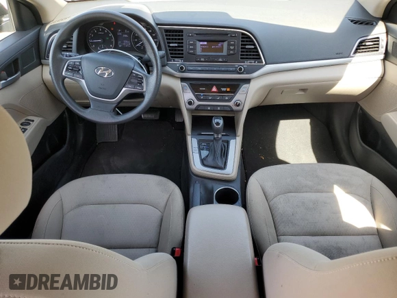 2017 Hyundai Elantra SE with VIN KMHD74LF0HU422144, listed as a Copart auction lot 58440525 with 71,691 mi miles and Salvage title. Bid and sale history available at DreamBid. Image 8.