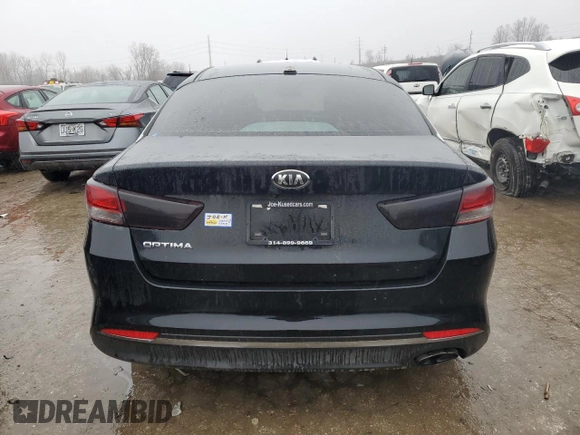 2017 Kia Optima LX with VIN 5XXGT4L39HG123521, listed as a Copart auction lot 44458205 with 156,166 mi miles and Salvage Title. Bid and sale history available at carsss.com. Image 6.