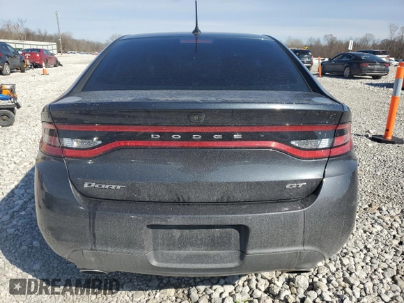 2014 Dodge Dart GT with VIN 1C3CDFEB5ED794755, listed as a Copart auction lot 48136875 with 131,375 mi miles and Salvage Title. Bid and sale history available at carsss.com. Image 6.