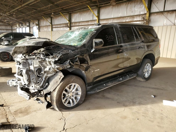 2021 Chevrolet Tahoe LT with VIN 1GNSCNKD6MR234195, listed as a Copart auction lot 43802165 with 67,511 mi miles and Salvage Title. Bid and sale history available at carsss.com. Image 1.