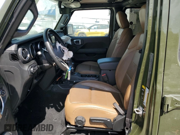 2022 Jeep Wrangler Unlimited Sahara with VIN 1C4HJXEN3NW242458, listed as a Copart auction lot 48148815 with 26,154 mi miles and Salvage Title. Bid and sale history available at DreamBid. Image 7.