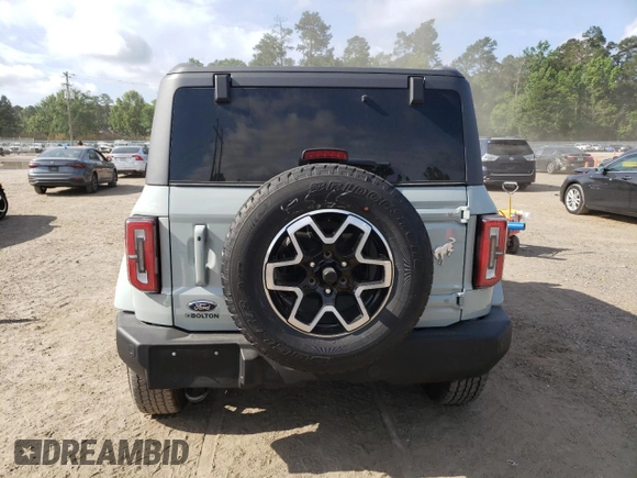 2024 Ford Bronco Outer Banks с VIN 1FMEE8BP8RLA73270, выставлен на аукционе Copart как лот 56790205 с пробегом 8 715 миль миль и Списание • Salvage title. История ставок и продаж доступна на DreamBid. Изображение 6.
