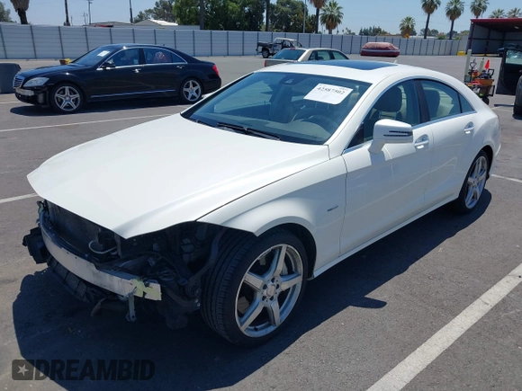 2012 Mercedes-Benz CLS 550 with VIN WDDLJ7DB0CA048424, listed as a IAAI auction lot 42587502 with 152,671 mi miles and . Bid and sale history available at DreamBid. Image 18.