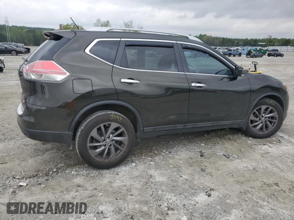 2016 Nissan Rogue SL with VIN 5N1AT2MT5GC794414, listed as a Copart auction lot 52225645 with 77,608 mi miles and Salvage Title. Bid and sale history available at carsss.com. Image 3.