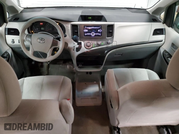 2013 Toyota Sienna L with VIN 5TDZK3DC3DS352709, listed as a Copart auction lot 50143905 with 126,059 mi miles and Salvage Title. Bid and sale history available at carsss.com. Image 8.