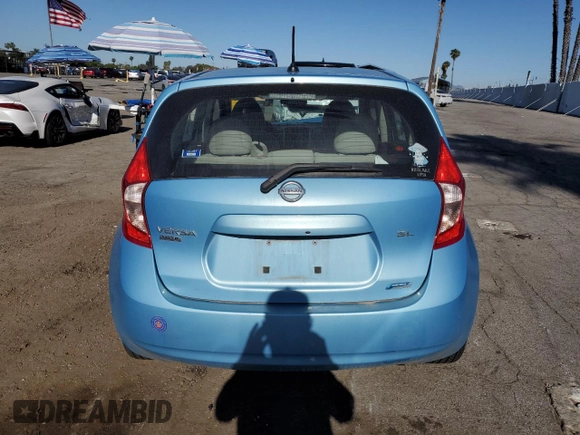 2014 Nissan Note S Plus z VIN 3N1CE2CP3EL361366, wystawiony jako Copart lot #56999725 z przebiegiem Nie podano mil oraz Szkoda całkowita • Salvage title. Historia ofert i sprzedaży dostępna na DreamBid. Obrazek 6.