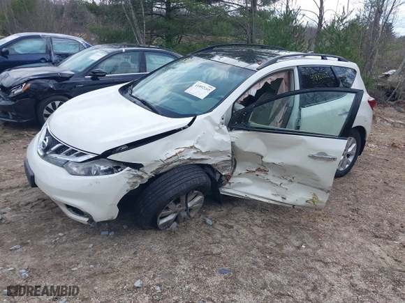 2011 Nissan Murano SV with VIN JN8AZ1MW9BW162454, listed as a IAAI auction lot 41892202 with 152,286 mi miles. Bid and sale history available at carsss.com. Image 2.