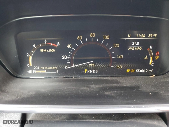 2019 Lincoln Continental Standard with VIN 1LN6L9PK1K5602565, listed as a Copart auction lot 82131704 with 55,406 mi miles and Salvage Title. Bid and sale history available at carsss.com. Image 9.