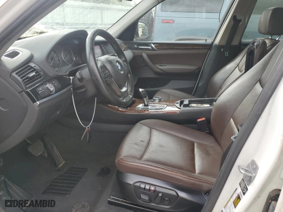2015 BMW X3 xDrive28i with VIN 5UXWX9C53F0D45535, listed as a Copart auction lot 51392335 with 0 mi miles and Clean Title. Bid and sale history available at carsss.com. Image 7.