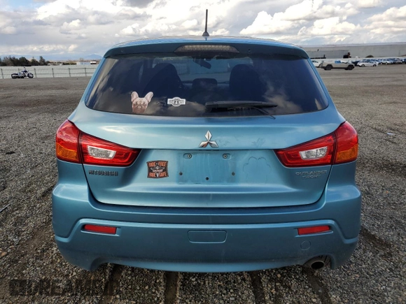 2012 Mitsubishi Outlander Sport SE with VIN JA4AP4AUXCZ003166, listed as a Copart auction lot 44397915 with 120,270 mi miles and Salvage Title. Bid and sale history available at carsss.com. Image 6.