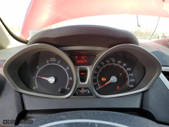 2011 Ford Fiesta SE with VIN 3FADP4BJ1BM179648, listed as a Copart auction lot 54203605 with 132,003 mi miles and Salvage Title. Bid and sale history available at carsss.com. Image 9.
