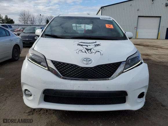 2015 Toyota Sienna SE with VIN 5TDXK3DC6FS562294, listed as a Copart auction lot 80964124 with 97,692 mi miles and Clean Title. Bid and sale history available at carsss.com. Image 5.