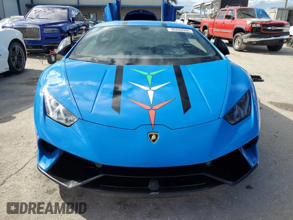 2018 LAMBORGHINI PERFORMANTE z VIN ZHWUD4ZF2JLA08437, wystawiony jako Copart lot #76293594 z przebiegiem Nie podano mil oraz Nie do naprawy • Non repairable. Historia ofert i sprzedaży dostępna na DreamBid. Obrazek 5.