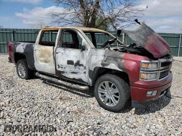 2014 Chevrolet Silverado 1500 High Country with VIN 3GCUKTECXEG406631, listed as a Copart auction lot 51078985 with Not Provided miles and Non Repairable. Bid and sale history available at DreamBid. Image 4.