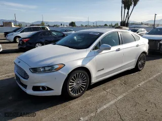 2014 Ford Fusion Titanium Hybrid with VIN 3FA6P0RU4ER129495, listed as a Copart auction lot 51966635 with 98,555 mi miles and Salvage Title. Bid and sale history available at carsss.com. Image 1.