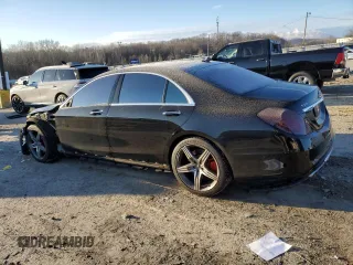 2016 Mercedes-Benz S-Class AMG S 63 with VIN WDDUG7JB2GA212530, listed as a Copart auction lot 86179514 with 143,260 mi miles and Salvage Title. Bid and sale history available at carsss.com. Image 2.