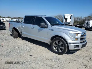 2015 Ford F-150 XL with VIN 1FTEW1CF2FKF15203, listed as a Copart auction lot 46581995 with 159,976 mi miles and Salvage Title. Bid and sale history available at carsss.com. Image 4.