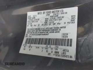 2011 Ford Ranger XL with VIN 1FTKR1EE4BPA46997, listed as a IAAI auction lot 41471483 with 217,874 mi miles. Bid and sale history available at carsss.com. Image 9.