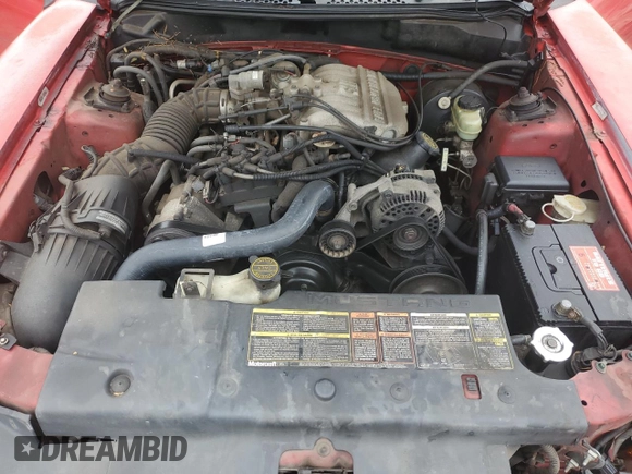 1996 Ford Mustang with VIN 1FALP4047TF193841, listed as a Copart auction lot 71792824 with 95,116 mi miles and Salvage Title. Bid and sale history available at carsss.com. Image 11.