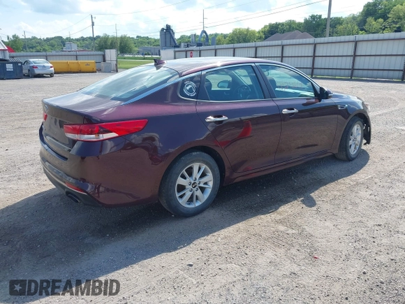 2017 Kia Optima LX with VIN 5XXGT4L33HG156157, listed as a IAAI auction lot 42712608 with 177,079 mi miles and . Bid and sale history available at DreamBid. Image 4.