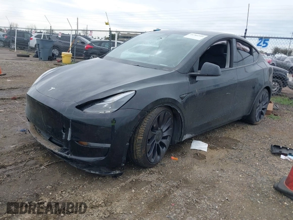 2021 Tesla Model Y Performance with VIN 5YJYGDEF9MF273884, listed as a IAAI auction lot 41781944 with Not Provided miles and . Bid and sale history available at DreamBid. Image 19.