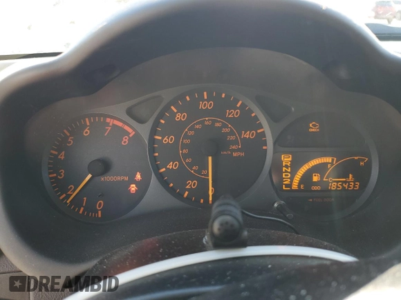 2003 Toyota Celica GT with VIN JTDDR32T730162812, listed as a Copart auction lot 53166595 with 185,433 mi miles and Salvage Title. Bid and sale history available at carsss.com. Image 9.