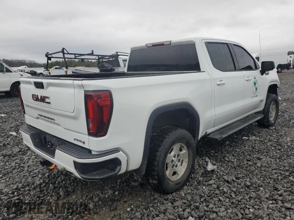 2021 GMC Sierra 1500 AT4 with VIN 3GTP9EEL6MG477831, listed as a Copart auction lot 89175315 with 91,342 mi miles and Salvage Title. Bid and sale history available at carsss.com. Image 3.
