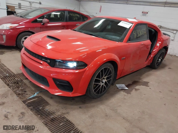 2023 Dodge Charger Scat Pack Widebody with VIN 2C3CDXGJ6PH683129, listed as a IAAI auction lot 41368087 with 2,111 mi miles. Bid and sale history available at carsss.com. Image 17.