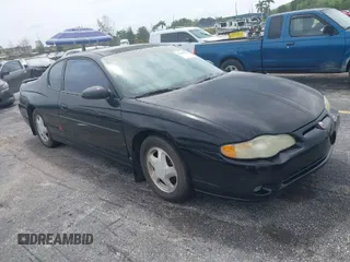 2003 Chevrolet Monte Carlo SS with VIN 2G1WX12K139141561, listed as a IAAI auction lot 42005390 with 1 mi miles. Bid and sale history available at carsss.com. Image 1.