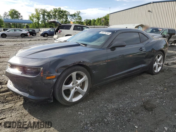2015 Chevrolet Camaro LT z VIN 2G1FD1E34F9284313, wystawiony jako Copart lot #55575245 z przebiegiem 95 355 mil mil oraz Szkoda całkowita • Salvage title. Historia ofert i sprzedaży dostępna na DreamBid. Obrazek 1.