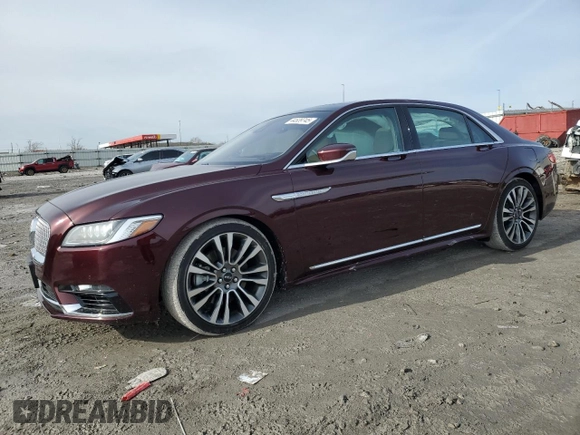 2019 Lincoln Continental Reserve with VIN 1LN6L9NC2K5602487, listed as a Copart auction lot 44539745 with 71,025 mi miles and Salvage Title. Bid and sale history available at DreamBid. Image 1.