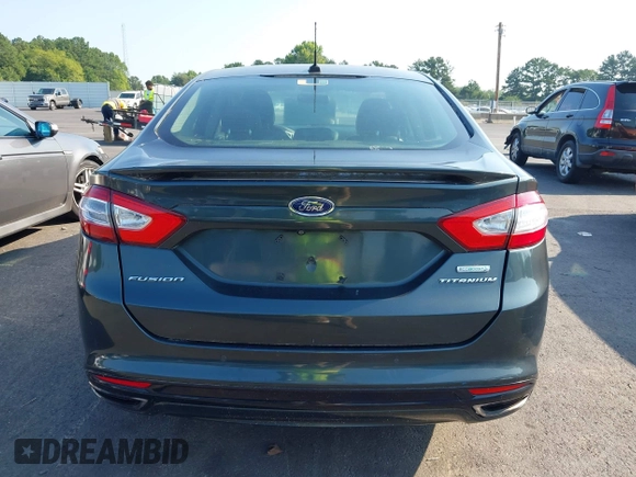 2016 Ford Fusion Titanium with VIN 3FA6P0K90GR188049, listed as a IAAI auction lot 42575477 with 239,414 mi miles and . Bid and sale history available at DreamBid. Image 16.