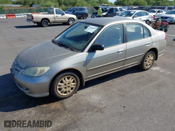 2005 Honda Civic LX with VIN 2HGES16535H569177, listed as a IAAI auction lot 41882245 with 98,173 mi miles and . Bid and sale history available at DreamBid. Image 2.