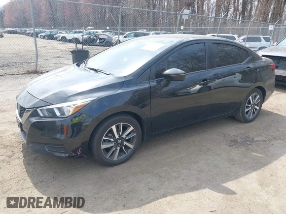 2021 Nissan Versa SV with VIN 3N1CN8EV5ML855547, listed as a IAAI auction lot 41827009 with 97,525 mi miles and . Bid and sale history available at DreamBid. Image 2.