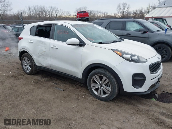 2018 Kia Sportage LX with VIN KNDPM3AC4J7315826, listed as a IAAI auction lot 41521362 with 130,628 mi miles and . Bid and sale history available at DreamBid. Image 1.