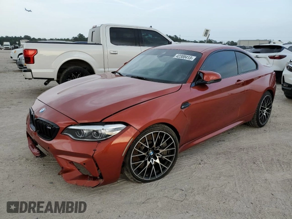 2020 BMW M2 Competition z VIN WBS2U7C07L7G07442, wystawiony jako Copart lot #42300413 z przebiegiem 23 328 mil mil oraz . Historia ofert i sprzedaży dostępna na DreamBid. Obrazek 1.