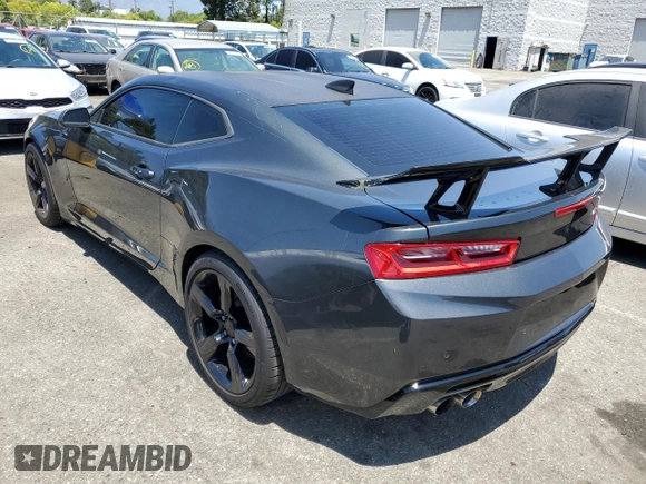 2018 Chevrolet Camaro 2SS with VIN 1G1FG1R75J0187287, listed as a Copart auction lot 64708634 with 78,736 mi miles and Salvage title. Bid and sale history available at DreamBid. Image 2.