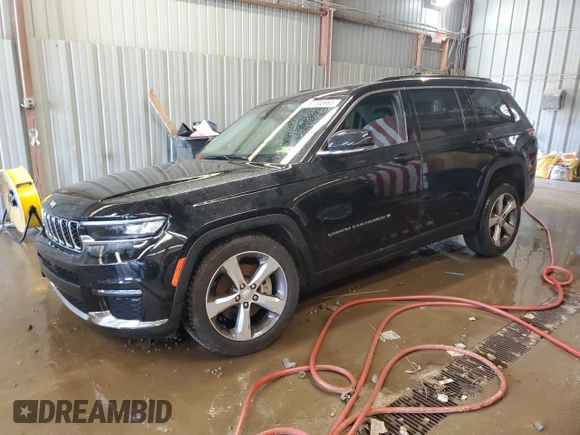 2021 Jeep Grand Cherokee Limited with VIN 1C4RJKBG5M8142247, listed as a Copart auction lot 61208985 with Not provided miles and Salvage title. Bid and sale history available at DreamBid. Image 1.