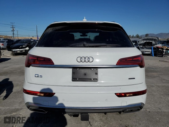 2024 Audi Q5 S line Premium with VIN WA1G2AFY1R2069111, listed as a Copart auction lot 46171785 with 10,350 mi miles and Salvage title. Bid and sale history available at DreamBid. Image 6.