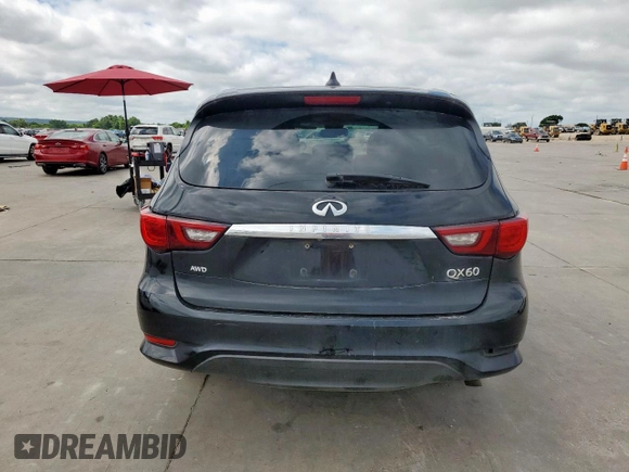 2019 Infiniti QX60 Pure with VIN 5N1DL0MM5KC521508, listed as a Copart auction lot 62563265 with 136,331 mi miles and Clean title. Bid and sale history available at DreamBid. Image 6.