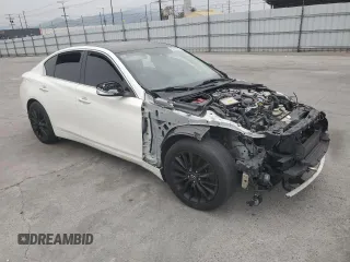 2018 Infiniti Q50 3.0t LUXE with VIN JN1EV7APXJM359168, listed as a Copart auction lot 50746085 with 90,995 mi miles and Salvage Title. Bid and sale history available at carsss.com. Image 4.