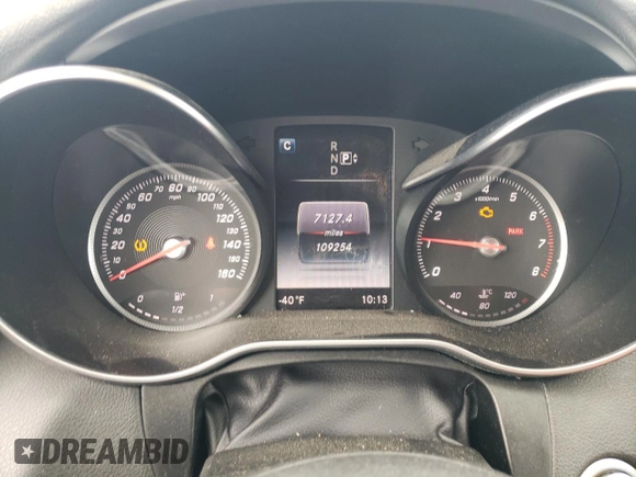 2015 Mercedes-Benz C 300 with VIN 55SWF4JB9FU082657, listed as a Copart auction lot 55466575 with 109,254 mi miles and Salvage Title. Bid and sale history available at DreamBid. Image 9.