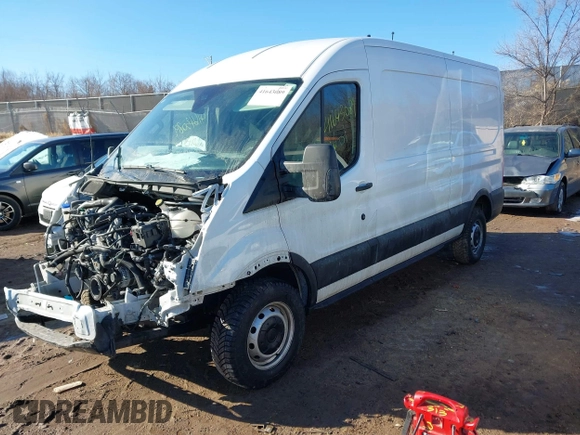 2023 Ford Transit Cargo with VIN 1FTBR1C89PKA63540, listed as a IAAI auction lot 41643089 with 65,898 mi miles. Bid and sale history available at carsss.com. Image 18.