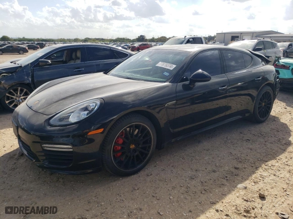 2016 Porsche Panamera Turbo with VIN WP0AC2A75GL070184, listed as a Copart auction lot 77879374 with 52,659 mi miles and Salvage Title. Bid and sale history available at carsss.com. Image 1.