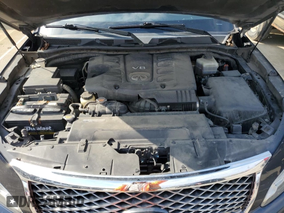 2015 Infiniti QX80 with VIN JN8AZ2NE2F9080582, listed as a Copart auction lot 53046475 with 172,209 mi miles and Salvage title. Bid and sale history available at DreamBid. Image 12.