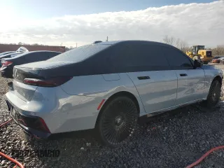 2023 BMW 7 Series 760i xDrive with VIN WBA33EJ09PCN46611, listed as a Copart auction lot 44601795 with 28,497 mi miles and Salvage title. Bid and sale history available at DreamBid. Image 3.
